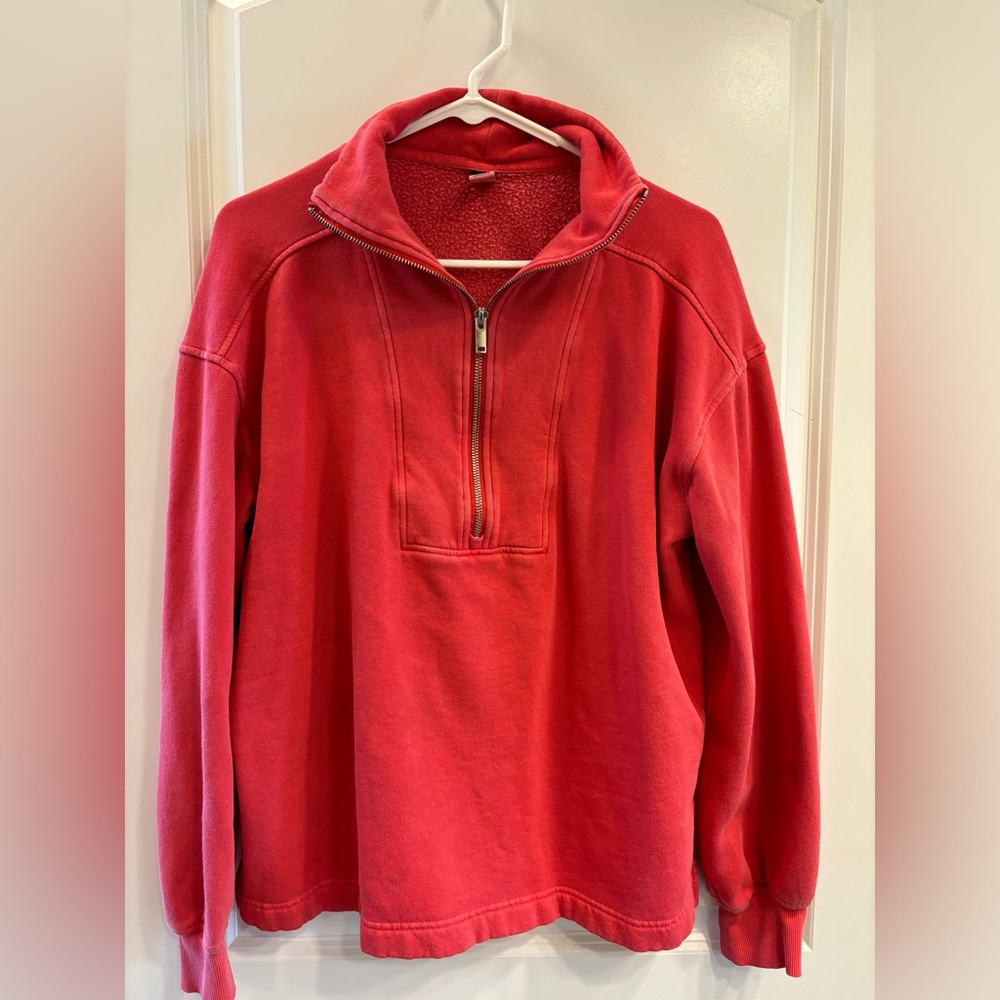 Red Old Navy half-zip